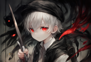 白髪の悪魔の少年